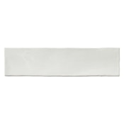 Carrelage mur forte uni blanc brillant l.7.5 x L.30 cm, Bakerstreet | Leroy Merlin