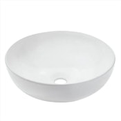 Vasque à poser céramique rond Essential l.33 x P.33 cm Diam.33 cm blanc brillant | Leroy Merlin